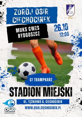 Mecz Ligi Trampkarza - Zdrój OSiR Ciechocinek vs. MUKS CWZS Bydgoszcz