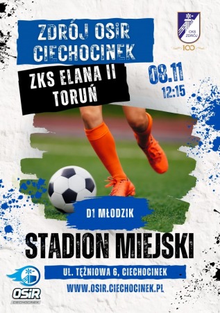 Mecz Ligi Młodzika - Zdrój OSiR Ciechocinek vs. ZKS Elana II Toruń