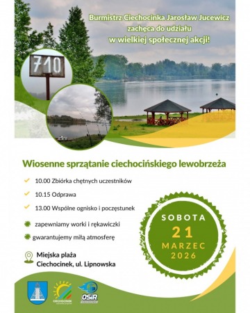 Wiosenne sprzątanie ciechocińskiego lewobrzeża
