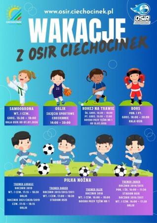 Wakacje 2026 z OSiR Ciechocinek
