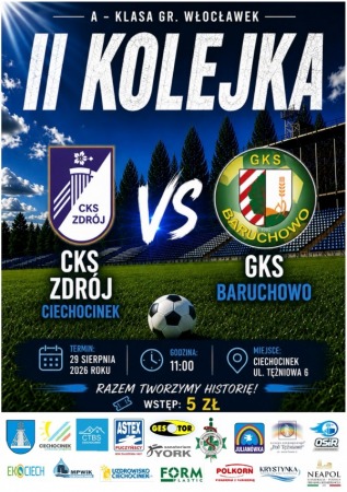 Klasa A Seniorów: CKS Zdrój Ciechocinek vs. GKS Baruchowo