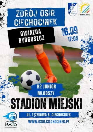 Mecz Ligi Juniora Młodszego - Zdrój OSiR Ciechocinek vs. Gwiazda Bydgoszcz