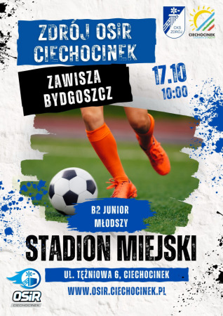 Mecz Ligi Juniora Młodszego - Zdrój OSiR Ciechocinek vs. Zawisza Bydgoszcz