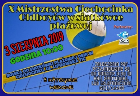 X Mistrzostwa Ciechocinka Oldboyów w Siatkówce Plażowej