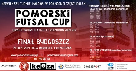 Pomorski Futsal Cup-turniej halowy dla dzieci roczników 2009-2012 pod patronatem Burmistrza Ciechocinka