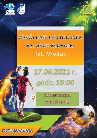 Liga  Młodzików Zdrój OSiR Ciechocinek vs. Grot Kowalki.