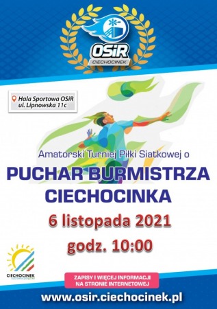 Amatorski Turniej Piłki Siatkowej o Puchar Burmistrza Ciechocinka
