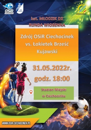 Mecz Ligi Młodzików Zdrój OSiR Ciechocinek vs. Łokietek Brześć Kujawski
