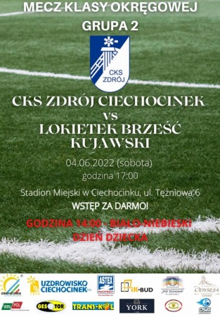 Liga Okręgowa Seniorów: CKS Zdrój Ciechocinek vs. Łokietek Brześć Kujawski