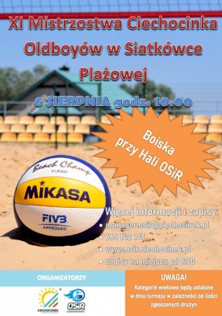 XI Mistrzostwa Ciechocinka Oldboyów w Siatkówce Plażowej