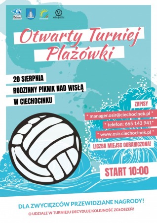 Otwarty Turniej Siatkówki Plażowej podczas Rodzinnego Pikniku nad Wisłą