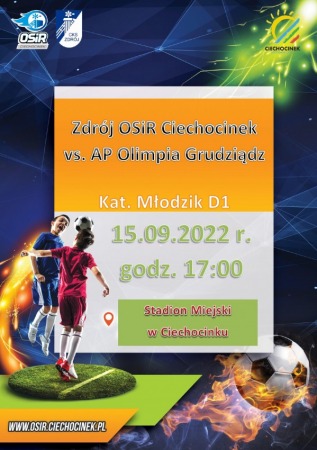 Mecz Ligi Młodzików Zdrój OSiR Ciechocinek vs. AP Olimpia Grudziądz