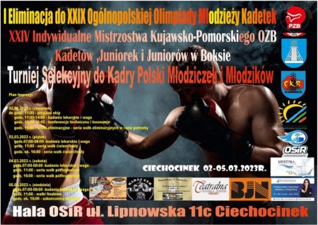 I Eliminacje do Ogólnopolskiej Olimpiady Młodzieży Kadetek w Boksie