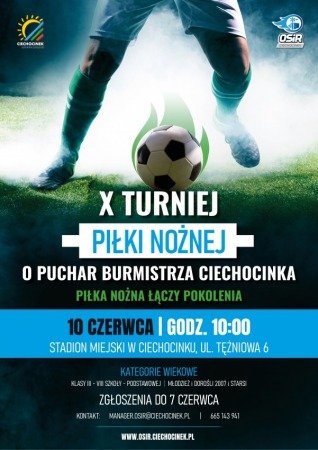 X Turniej Piłki Nożnej o Puchar Burmistrza Ciechocinka