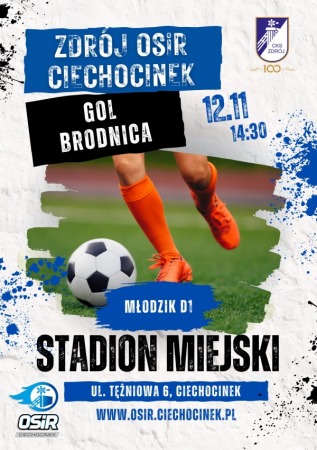 Mecz Ligi Młodzika - Zdrój OSiR Ciechocinek vs. Gol Brodnica