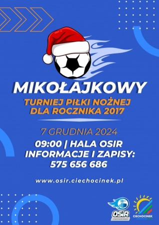 Mikołajkowy Turniej Piłki Nożnej dla rocznika 2017