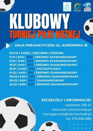 Klubowy Turniej Piłki Nożnej dla rocznika 2018