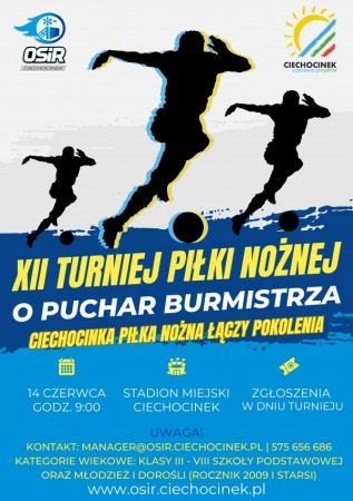 XII Turniej Piłka Łączy Pokolenia o Puchar Burmistrza Ciechocinka