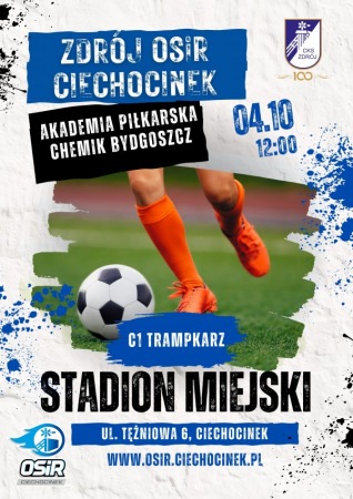 Mecz Ligi Trampkarza - Zdrój OSiR Ciechocinek vs. Akademia Piłkarska Chemik Bydgoszcz